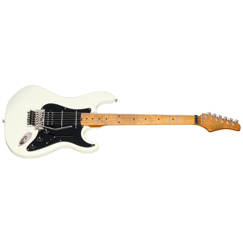 Guitare électrique de luxe Pacer de Kramer avec sac de rangement - Blanc classique