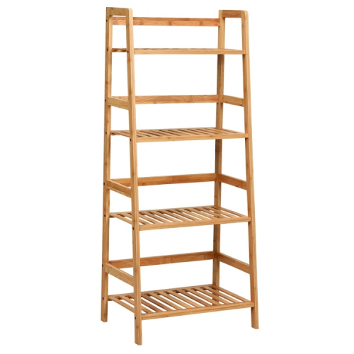 Wicker Plant Stand 4-Tier Display Rack with Guardrails – Space-Saving Organizer