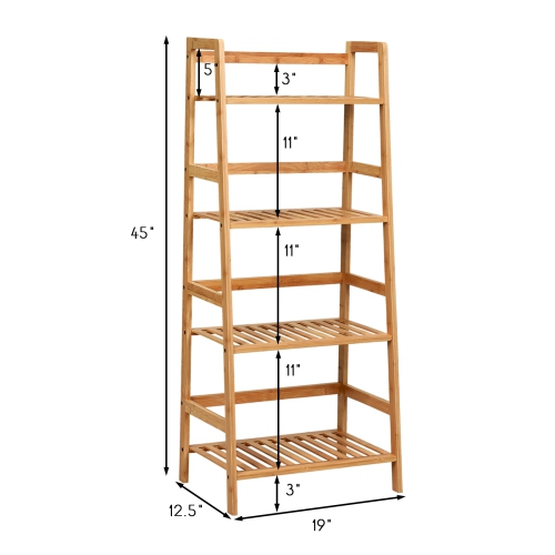 Wicker Plant Stand 4-Tier Display Rack with Guardrails – Space-Saving Organizer