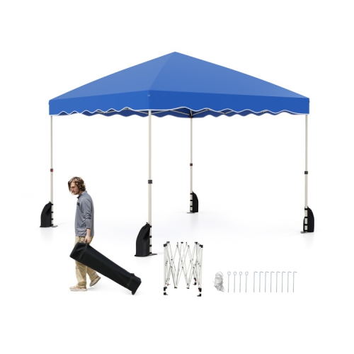 Easy Setup Folding Pop-Up Canopy Tent with Roller Bag
