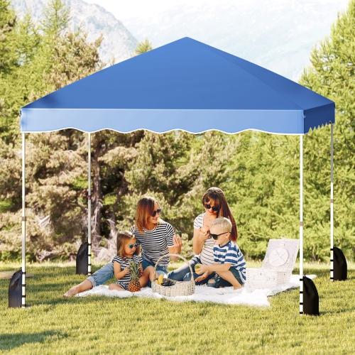 Easy Setup Folding Pop-Up Canopy Tent with Roller Bag