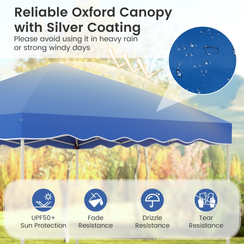 Easy Setup Folding Pop-Up Canopy Tent with Roller Bag