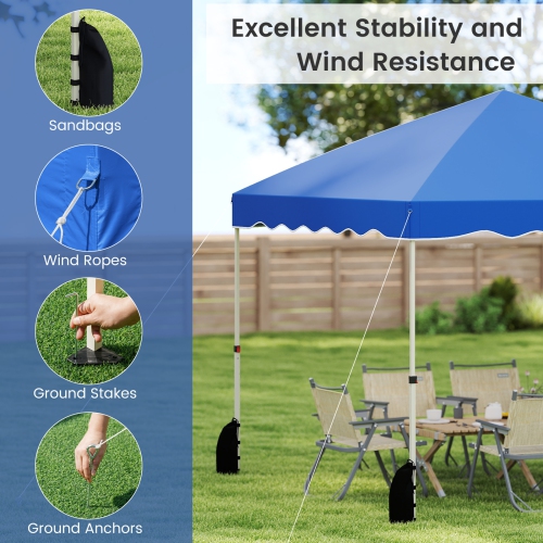Easy Setup Folding Pop-Up Canopy Tent with Roller Bag