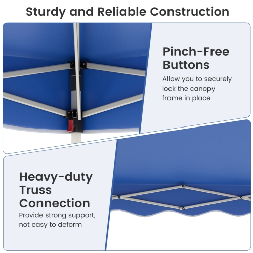 Easy Setup Folding Pop-Up Canopy Tent with Roller Bag