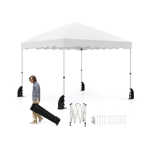 Easy Setup Folding Pop-Up Canopy Tent with Roller Bag