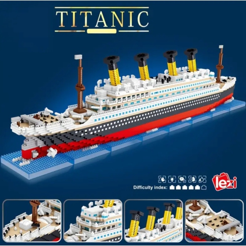 Ensemble de blocs de construction modèle Titanic – 4404 gros bateau de croisière, modèle de collection de 25,2&nbsp;po