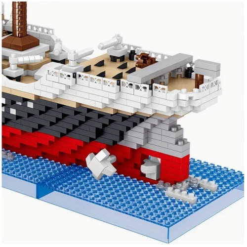 Ensemble de blocs de construction modèle Titanic – 4404 gros bateau de croisière, modèle de collection de 25,2&nbsp;po