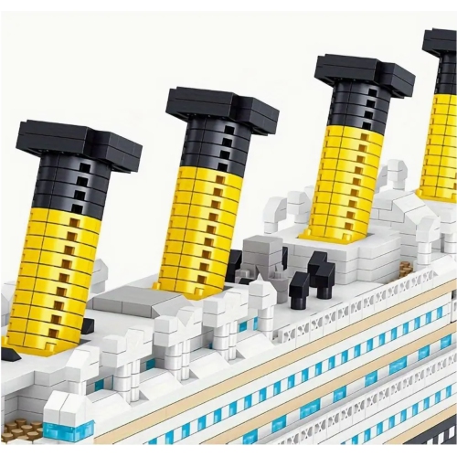 Ensemble de blocs de construction modèle Titanic – 4404 gros bateau de croisière, modèle de collection de 25,2&nbsp;po