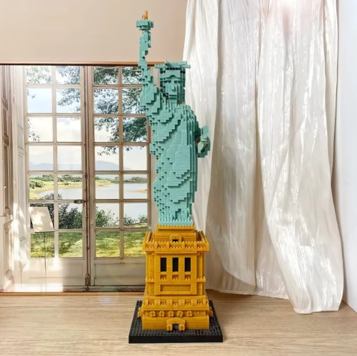Ensemble de blocs de construction Statue de la Liberté – 2689 pièces de modèle de casse-tête 3D pour adultes et adolescents, cadeau de décorations en