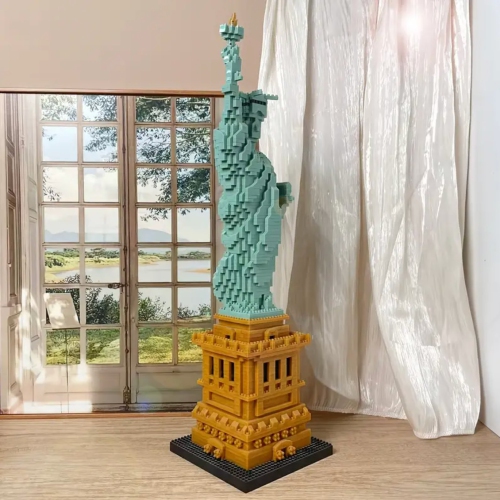Ensemble de blocs de construction Statue de la Liberté – 2689 pièces de modèle de casse-tête 3D pour adultes et adolescents, cadeau de décorations en