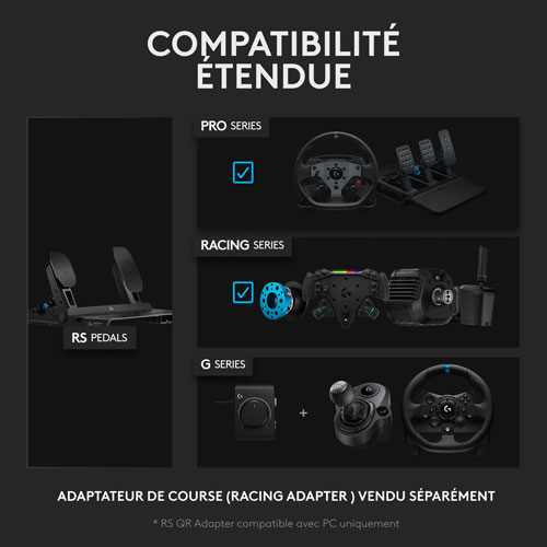 Pédalier de course RS de Logitech G