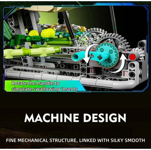 Mechanical Frog Building Blocks Set – 898pcs Amphibious Animal Life Model with Light & Stand, Creative STEM Toy for Kids Ages 8+