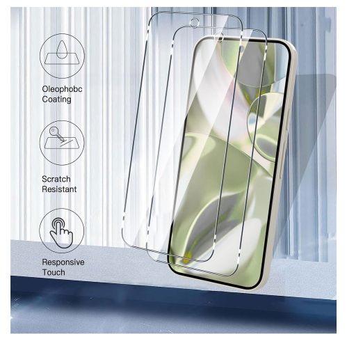 XCRS – Verre trempé, protecteur d'écran pour Google Pixel 10 Pro XL [paquet de 2]