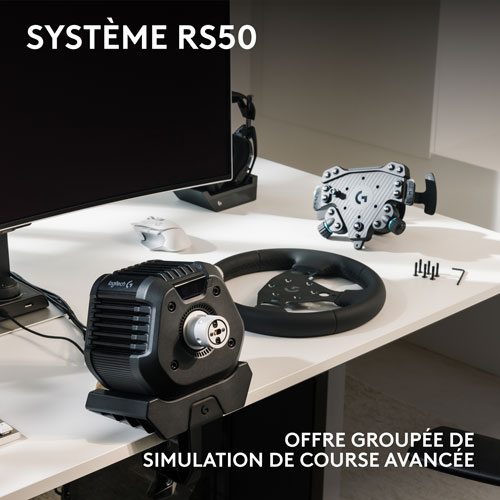 Logitech G RS50 3-Piece Sim Racing Steering Wheel System for Xbox Series X|S/Xbox One/PC
