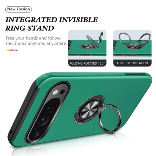 XCRS Fitted Ring Cover, Swirl Rotating Slim Armor Case for Google Pixel 10 Pro XL