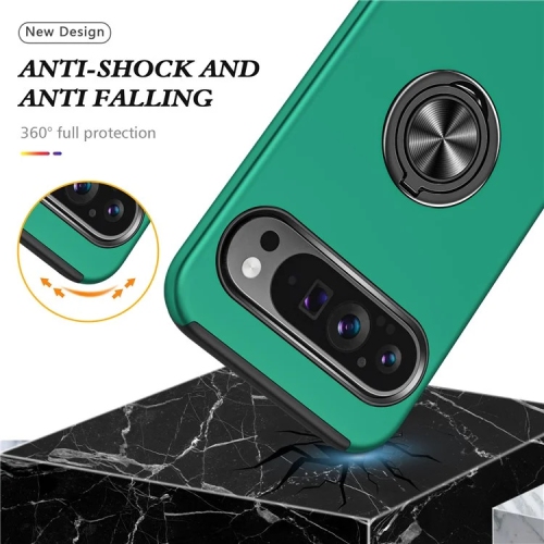 XCRS Fitted Ring Cover, Swirl Rotating Slim Armor Case for Google Pixel 10 Pro XL