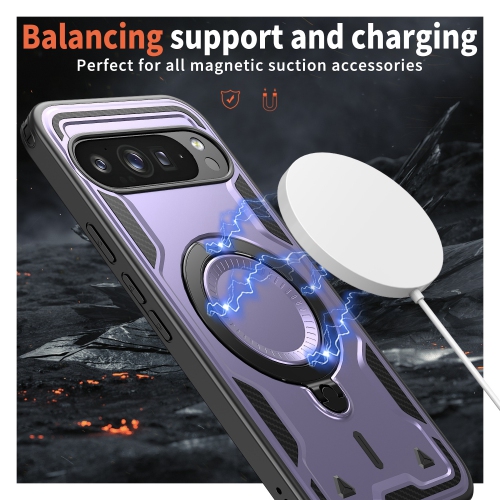 Étui Defender de XCRS avec MagSafe, support magnétique en métal pour anneau et support antichoc pour Pixel 10 Pro XL de Google