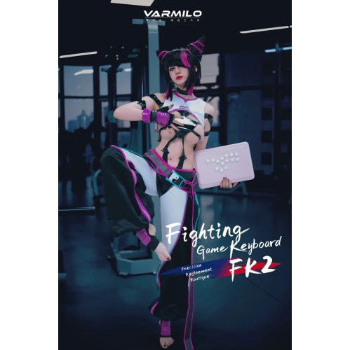 Varmilo FK 2 Fighting Arcade Controller - Pink