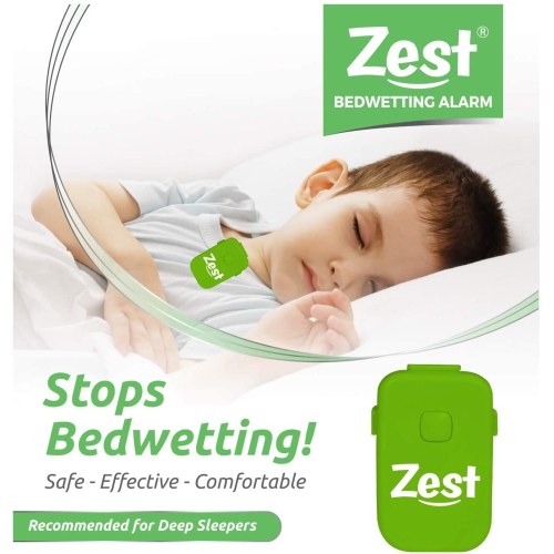 Zest Bedwetting Alarm with 8 Tones and Strong Vibration to Stop Bedwetting in Boys, Girls and Deep Sleepers
