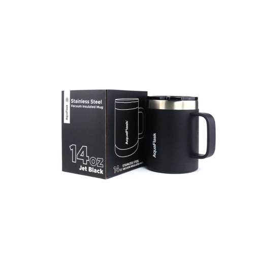 Aquaflask Thermal Insulated Lidded Mug With Handle 415ml - Green