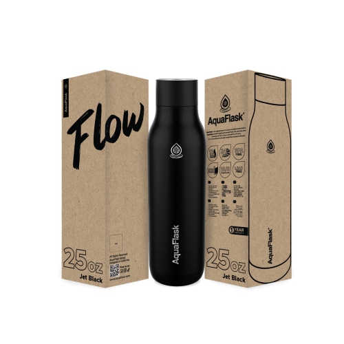 AquaFlask FLOW Vacuum Insulated Water Bottles 739 ml - Gray