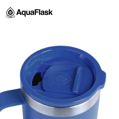 Aquaflask Thermal Insulated Lidded Mug With Handle 415ml - Black