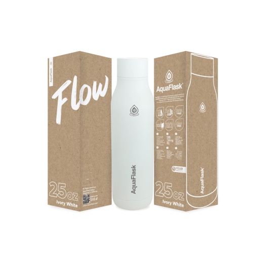 AquaFlask FLOW Vacuum Insulated Water Bottles 739 ml - Black