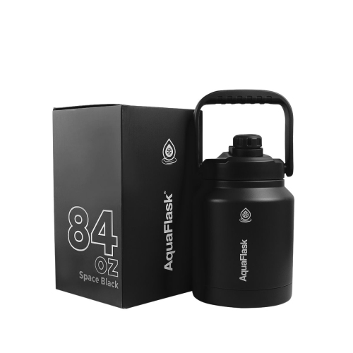 Bouteilles d'eau isothermes AquaFlask Original 2484&nbsp;ml - Noir