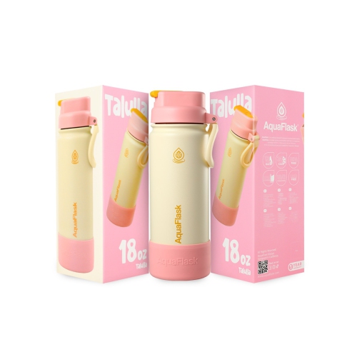 Bouteilles d'eau AquaFlask pour enfants FlipSip 532&nbsp;mL - Blanc