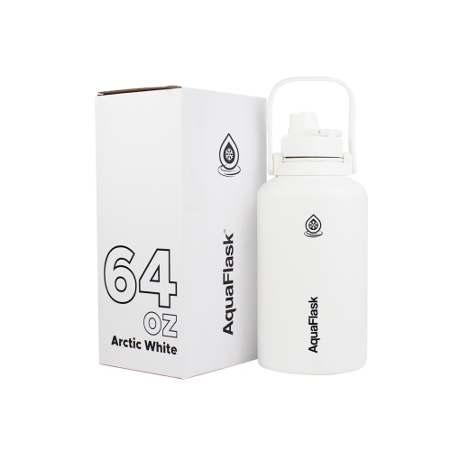 Bouteilles d'eau isothermes AquaFlask Original 1893 ml - Noir