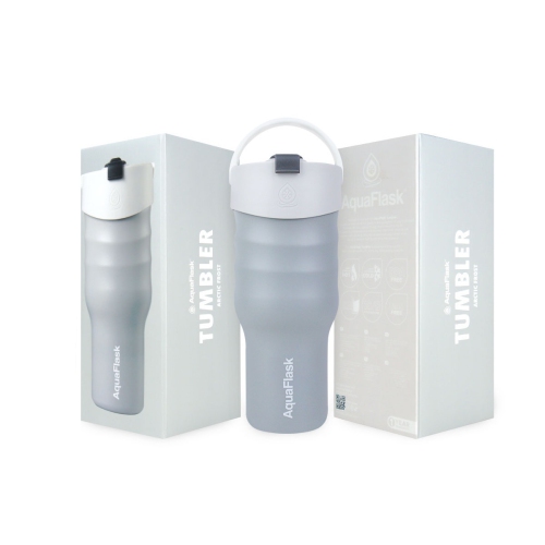 Gobelet à flasque d'Aqua – Tasse de voyage isotherme en acier inoxydable 887 ml - Bleu