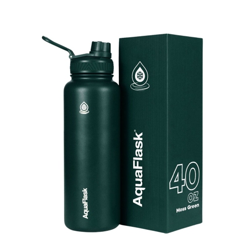 Bouteilles d'eau isothermes AquaFlask Original 1080&nbsp;ml - Vert