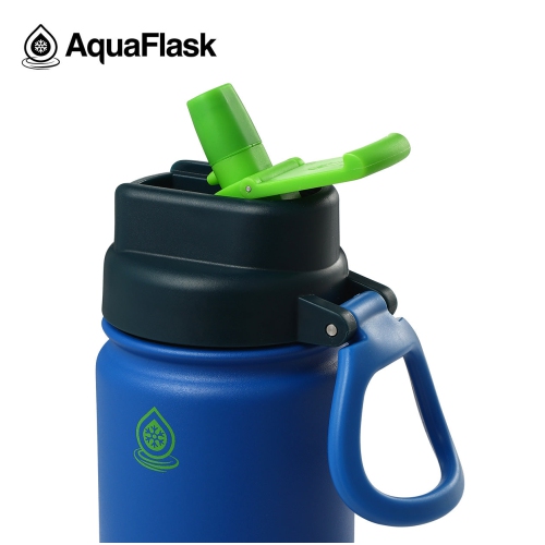 Bouteilles d'eau AquaFlask pour enfants FlipSip 532 mL - Gris