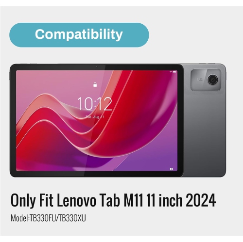 Tablet Case for Lenovo Tab M11 with Adjustable and Foldable Handle Stand,