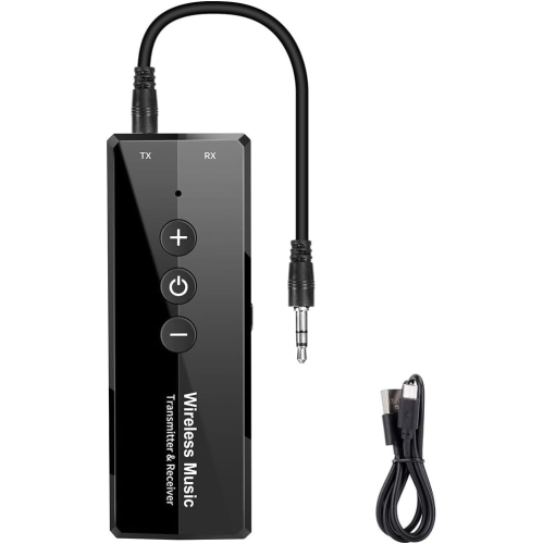 Émetteur Bluetooth 5,3 3-en-1, adaptateur Bluetooth sans fil portatif, émetteur Bluetooth rechargeable