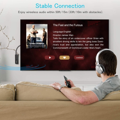 Émetteur Bluetooth 5,3 3-en-1, adaptateur Bluetooth sans fil portatif, émetteur Bluetooth rechargeable