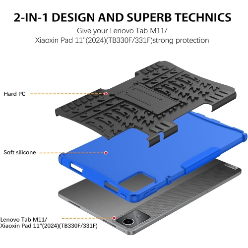 Case for Lenovo Tab M11/K11 LTE 11 inch Case 2024,Lenovo M11/K11 LTE Tablet Case with Invisible Adjustable Stand