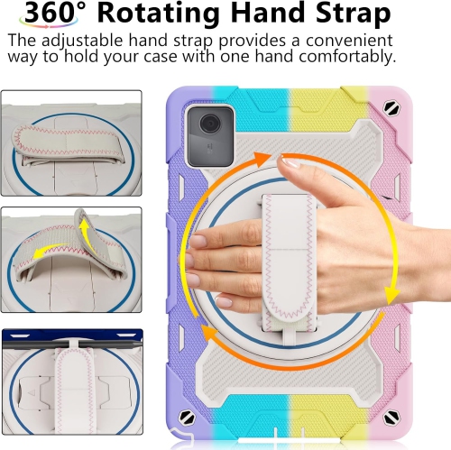 Tablet Case for Lenovo Tab M11 11.0" 2024 Model TB 330FU/TB 330XU/TB 331FC with 360 Rotating Kickstand