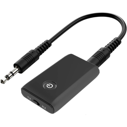 Bluetooth 5.3 Transmitter and Receiver, 2-in-1 Wireless Audio Transmitter, 3.5mm Aux Bluetooth Audio Receiver Adapter