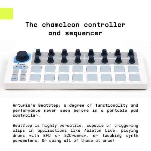 Contrôleur USB/MIDI/CV Beat Step et séquenceur d'Arturia