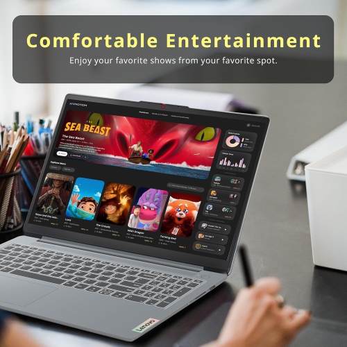 Lenovo IdeaPad Slim 3 15.6 FHD Touchscreen Laptop, AMD Ryzen 7 5825U,3TB Storage,16GB RAM,AMD Radeon Graphics, Copilot, Wi-Fi 6, Win 11, Gray