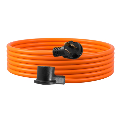 VEVOR 50 ft Dryer Extension Cord, 3-Prong NEMA 10-30P to 10-30R Dryer Cord, 125V/250V STW 10AWG/3C, 30A, Pure Copper Wire Cable with Black Non-woven