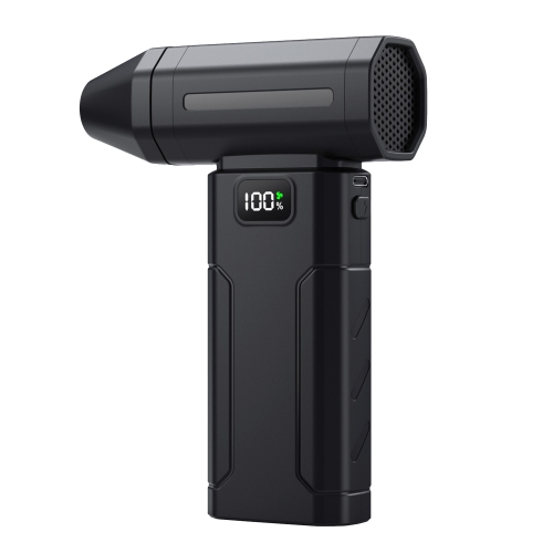 Portable 100,000RPM Turbo Jet Handheld Fan With 5 Speed Settings Rechargeable Battery Cooling Fan For Outdoor Camping Activities