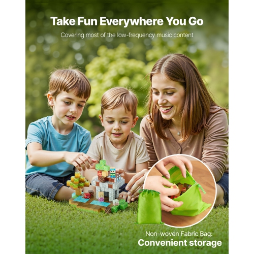 VEVOR 150 PCS Magnetic Blocks, Forest Castle Set, Magnetic Building Cubes for Kids, STEM Montessori Sensory Toys for Christmas Birthday Gift, for 3+