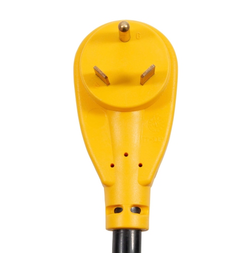 Camco PowerGrip 30-Amp Camper/RV Circuit Analyzer Dogbone | Features Integrated Surge Protection Up to 2100 Joules & Diagnostic LEDs