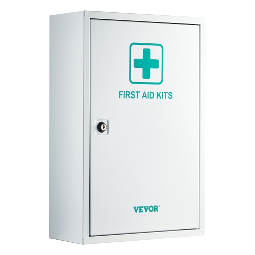 VEVOR  3-Shelf First Aid Cabinet, 1000 Pieces, Large Capacity First Aid Kit, Wall Mounted Medicine Cabinet, Osha & Ansi 2015 (Class A), Industrial