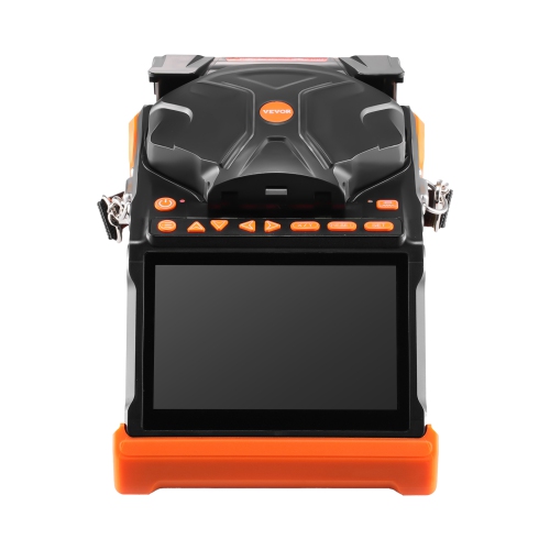 VEVOR 6 Motors Fiber Fusion Splicer, Core & Clad Alignment Fibers Optic Splicer with 6s Fast Splicing and 13s Heating, 5" Touch Screen, 3 in 1 Fiber