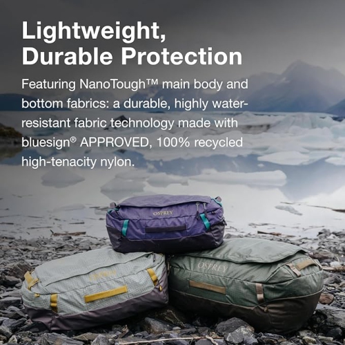 Osprey – Sac polochon de voyage 120&nbsp;L, flamme bleue/bleu nocturnal, flamme bleue/bleu nocturnal, sac polochon