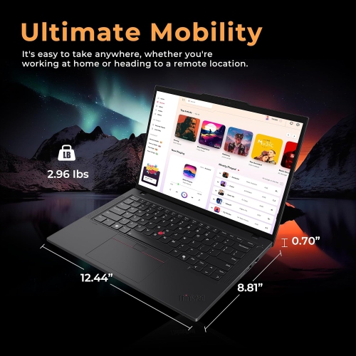 Open Box - Lenovo ThinkPad T14 G5 14" WUXGA Laptop, Intel Ultra 5 125U, 1TB SSD, 32GB DDR5, Intel Graphics, Backlit Keyboard, Fingerprint Reader, Win
