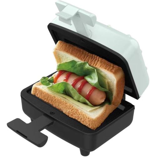 Mini sandwich maker with non-stick coating, double-sided heating waffle maker, automatic temperature control, suitable for home and kitchen